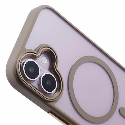 For iPhone 16 Plus Case Drop-Proof PC+TPU Phone Cover Compatible with MagSafe