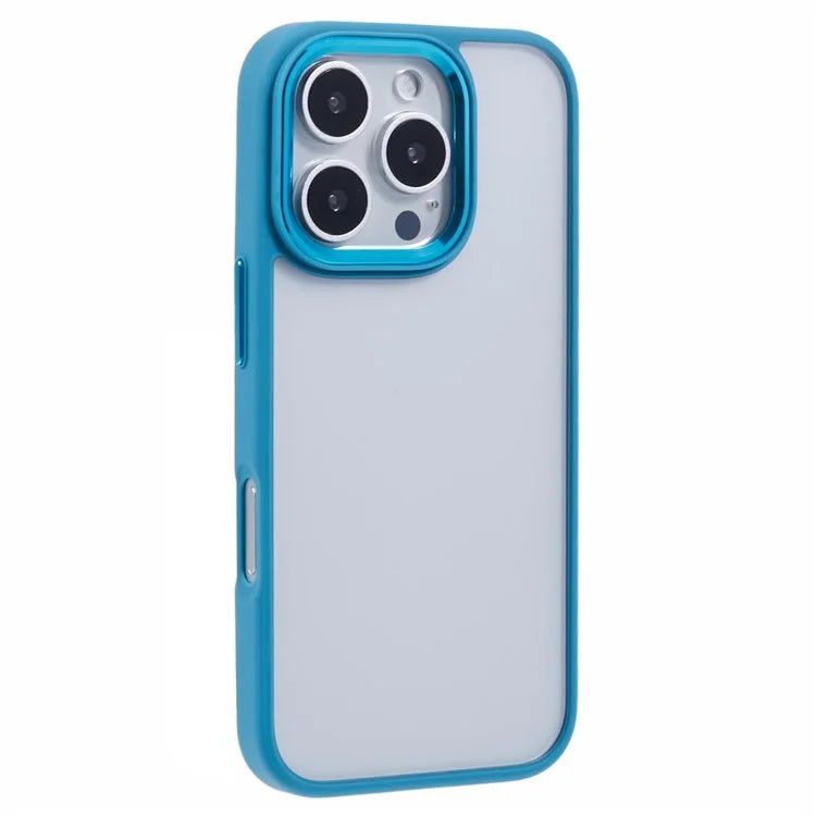 For iPhone 16 Pro Max Cell Phone Case Drop-Proof Clear Back PC+TPU Cover
