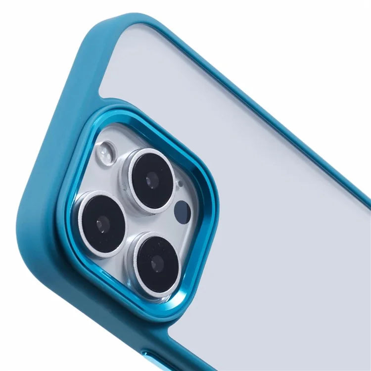 For iPhone 16 Pro Max Cell Phone Case Drop-Proof Clear Back PC+TPU Cover