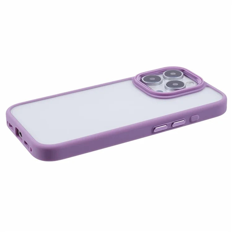 For iPhone 16 Pro Max Cell Phone Case Drop-Proof Clear Back PC+TPU Cover