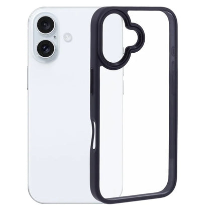For iPhone 16 Plus Cell Phone Case Clear Back Drop Protection PC+TPU Cover