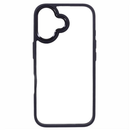 For iPhone 16 Plus Cell Phone Case Clear Back Drop Protection PC+TPU Cover