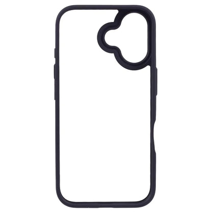 For iPhone 16 Plus Cell Phone Case Clear Back Drop Protection PC+TPU Cover