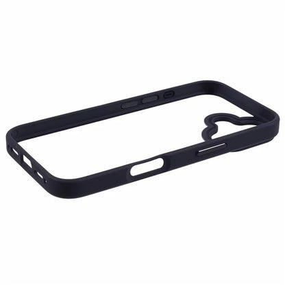 For iPhone 16 Plus Cell Phone Case Clear Back Drop Protection PC+TPU Cover