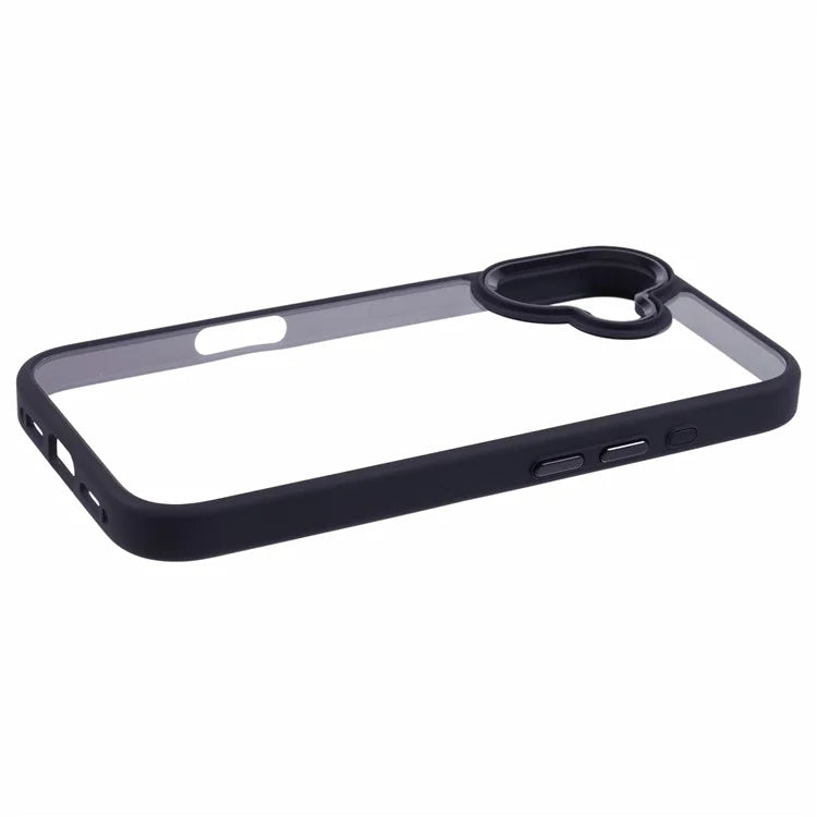 For iPhone 16 Plus Cell Phone Case Clear Back Drop Protection PC+TPU Cover