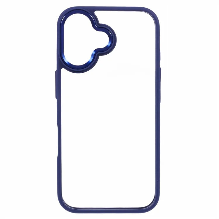 For iPhone 16 Plus Cell Phone Case Clear Back Drop Protection PC+TPU Cover