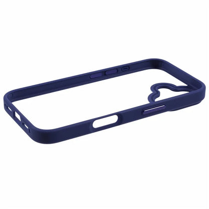 For iPhone 16 Plus Cell Phone Case Clear Back Drop Protection PC+TPU Cover