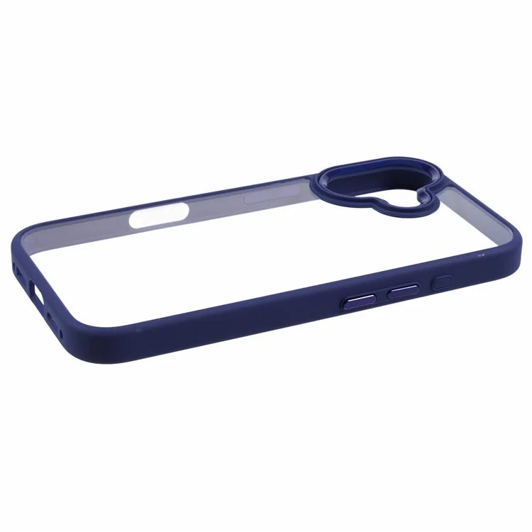 For iPhone 16 Plus Cell Phone Case Clear Back Drop Protection PC+TPU Cover