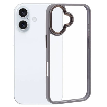 For iPhone 16 Plus Cell Phone Case Clear Back Drop Protection PC+TPU Cover