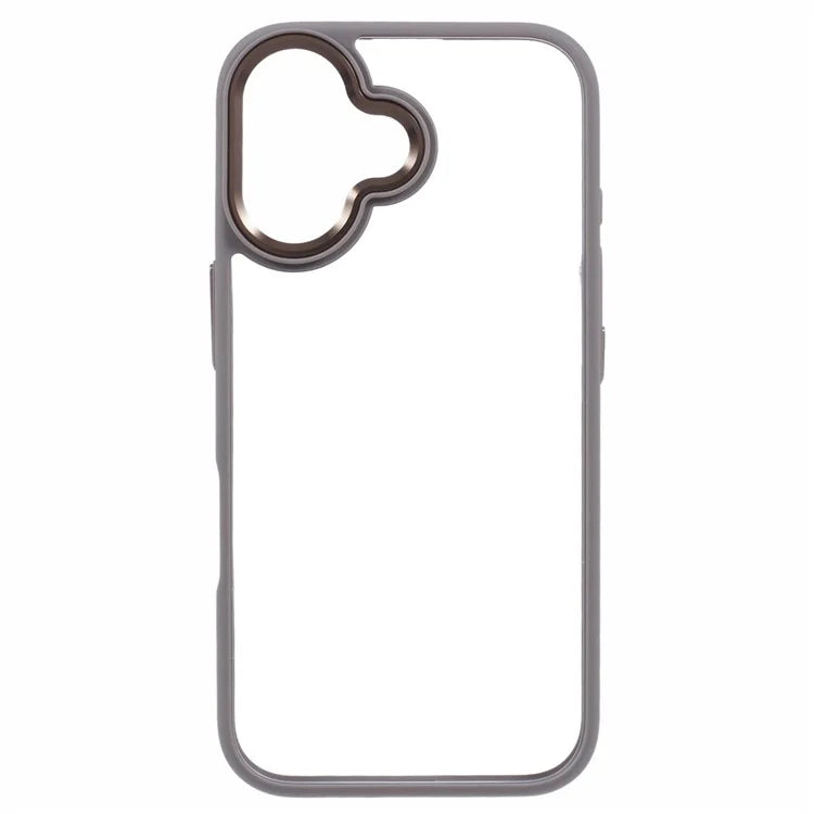 For iPhone 16 Plus Cell Phone Case Clear Back Drop Protection PC+TPU Cover