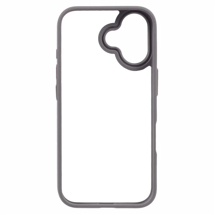 For iPhone 16 Plus Cell Phone Case Clear Back Drop Protection PC+TPU Cover