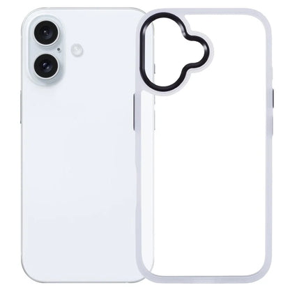 For iPhone 16 Plus Cell Phone Case Clear Back Drop Protection PC+TPU Cover