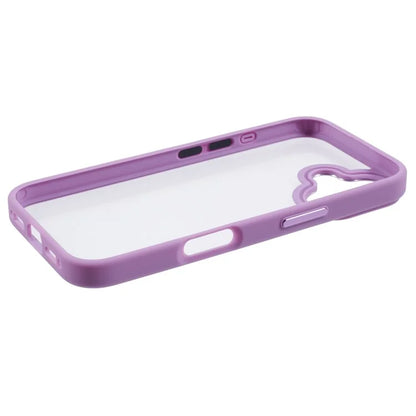 For iPhone 16 Plus Cell Phone Case Clear Back Drop Protection PC+TPU Cover
