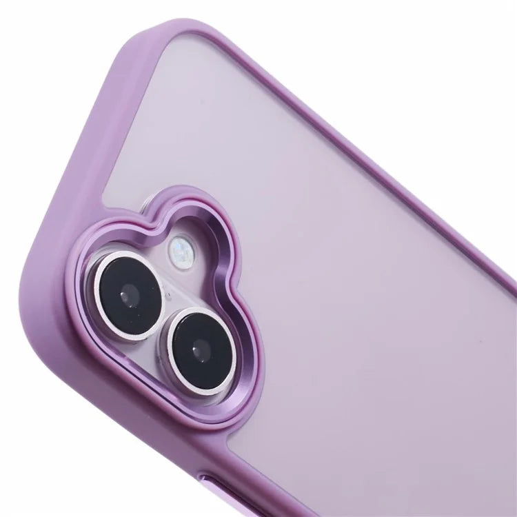 For iPhone 16 Plus Cell Phone Case Clear Back Drop Protection PC+TPU Cover