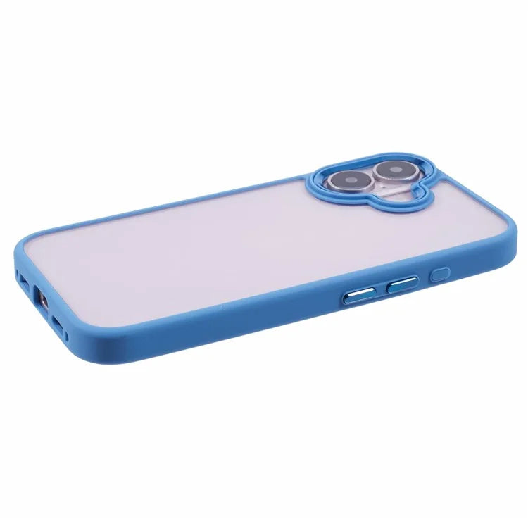 For iPhone 16 Plus Cell Phone Case Clear Back Drop Protection PC+TPU Cover