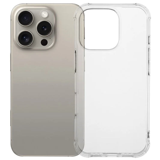 For iPhone 16 Pro Max Wholesale Phone Cases Clear TPU Mobile Phone Cover (Big Rear Lens Cutout)