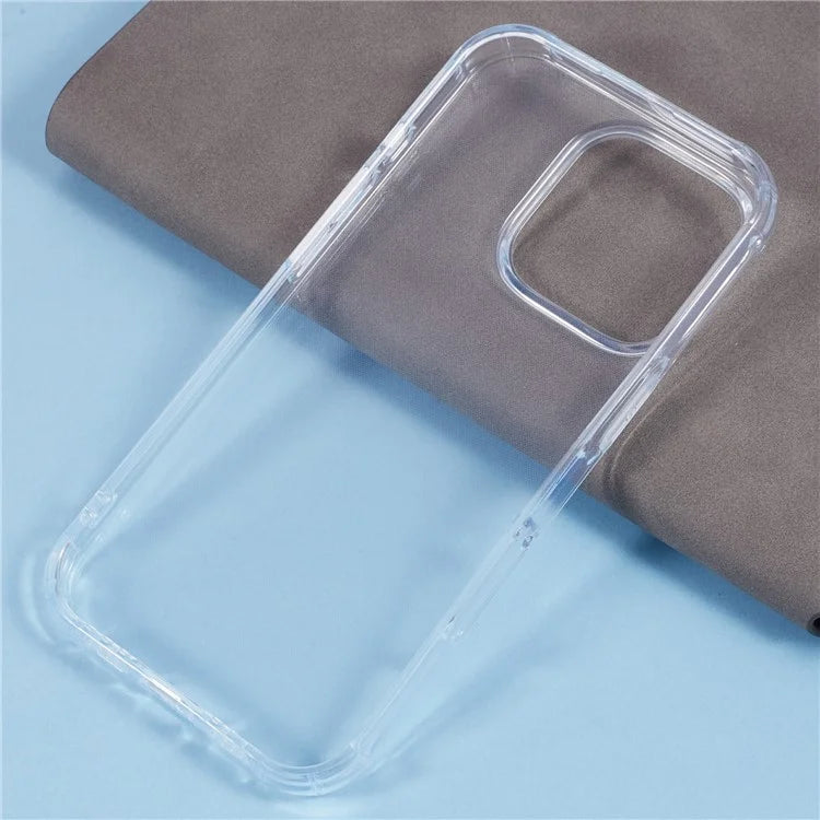For iPhone 16 Pro Max Wholesale Phone Cases Clear TPU Mobile Phone Cover (Big Rear Lens Cutout)