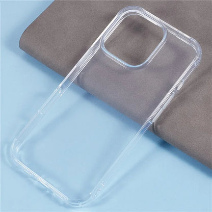 For iPhone 16 Pro Max Wholesale Phone Cases Clear TPU Mobile Phone Cover (Big Rear Lens Cutout)