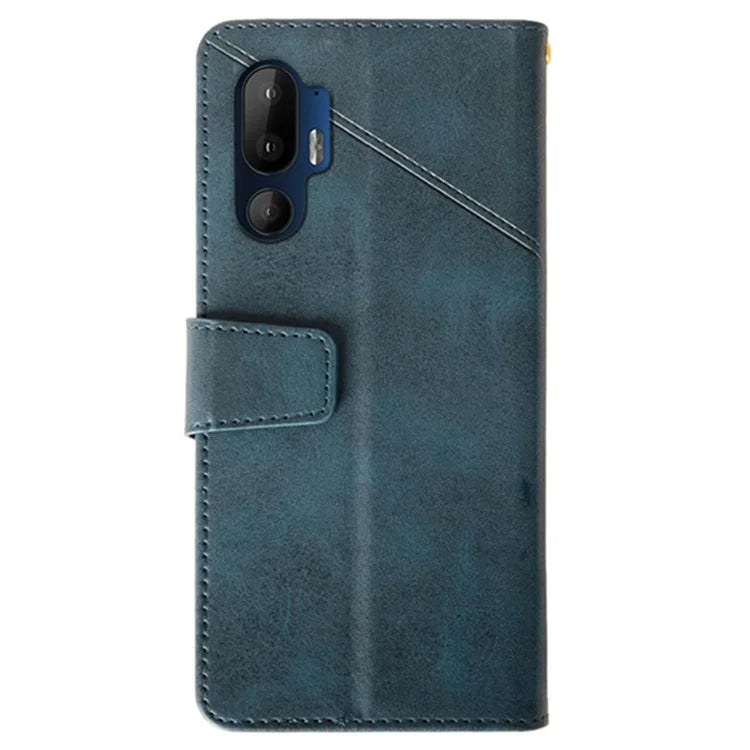 IDEWEI For HTC U24 Pro 5G Case Wallet Stand Calf Texture Leather Phone Cover