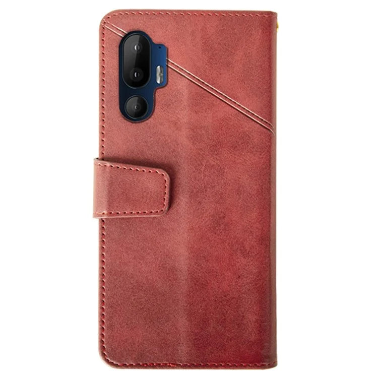 IDEWEI For HTC U24 Pro 5G Case Wallet Stand Calf Texture Leather Phone Cover