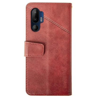 IDEWEI For HTC U24 Pro 5G Case Wallet Stand Calf Texture Leather Phone Cover