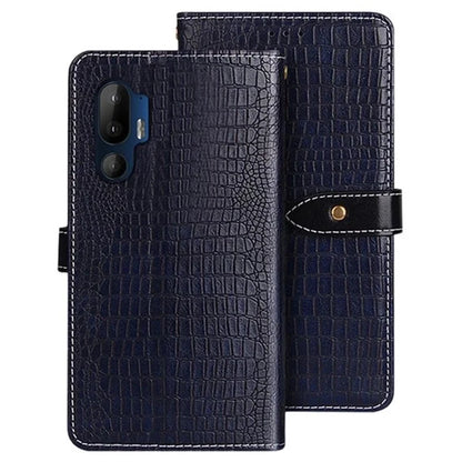 IDEWEI For HTC U24 Pro 5G Case Crocodile Texture PU Leather Flip Phone Cover