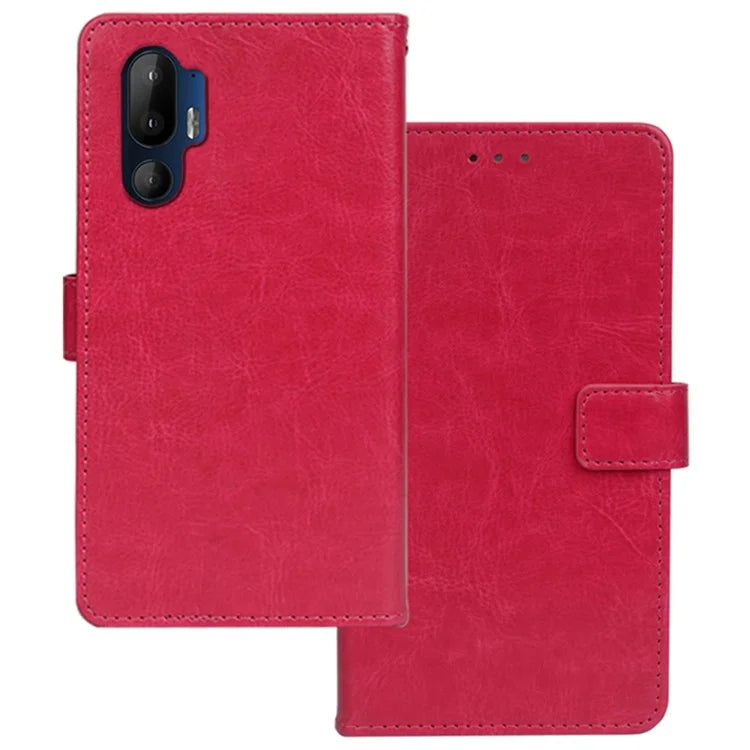 IDEWEI for HTC U24 Pro 5G Case Crazy Horse Texture Phone Leather Cover