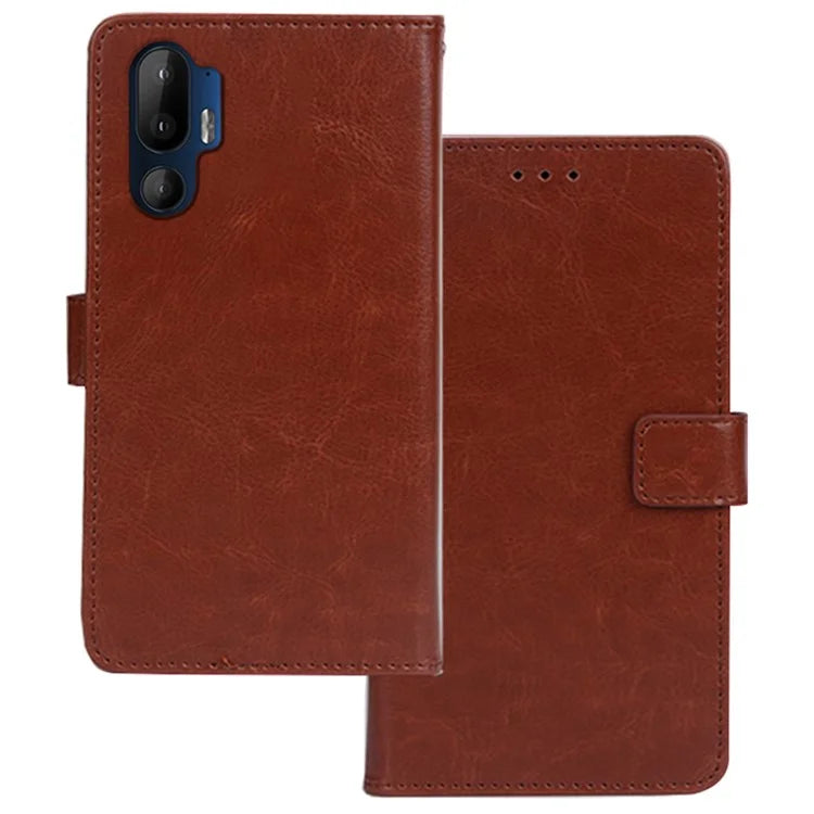 IDEWEI for HTC U24 Pro 5G Case Crazy Horse Texture Phone Leather Cover