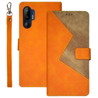 IDEWEI For HTC U24 Pro 5G Case with Card Holder Splicing Color Stand Leather Phone Cover