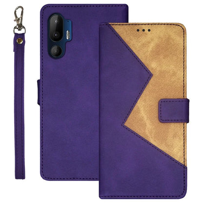IDEWEI For HTC U24 Pro 5G Case with Card Holder Splicing Color Stand Leather Phone Cover