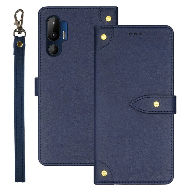 IDEWEI For HTC U24 Pro 5G Case PU Leather Phone Cover with Card Slots Stand