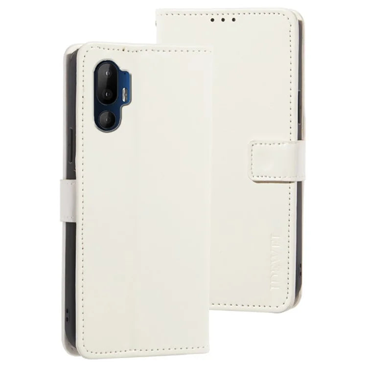 IDEWEI For HTC U24 Pro 5G Case Stand View Leather Phone Cover Crazy Horse Texture