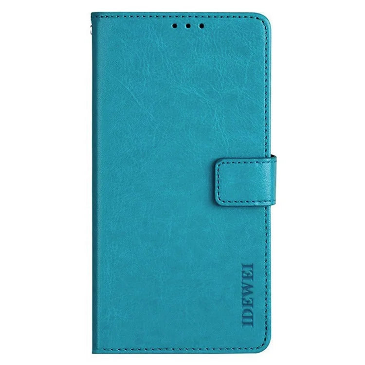 IDEWEI For HTC U24 Pro 5G Case Stand View Leather Phone Cover Crazy Horse Texture