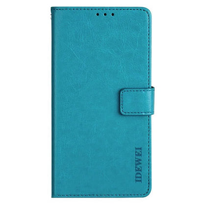 IDEWEI For HTC U24 Pro 5G Case Stand View Leather Phone Cover Crazy Horse Texture
