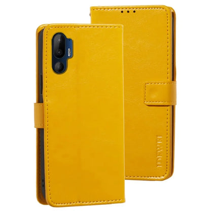 IDEWEI For HTC U24 Pro 5G Case Stand View Leather Phone Cover Crazy Horse Texture