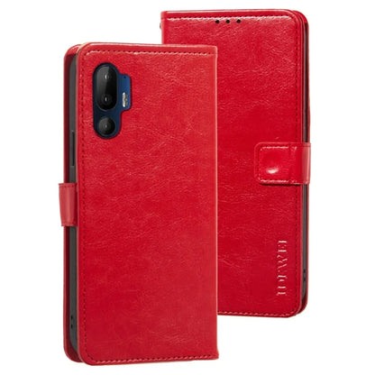 IDEWEI For HTC U24 Pro 5G Case Stand View Leather Phone Cover Crazy Horse Texture
