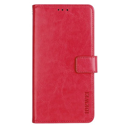 IDEWEI For HTC U24 Pro 5G Case Stand View Leather Phone Cover Crazy Horse Texture