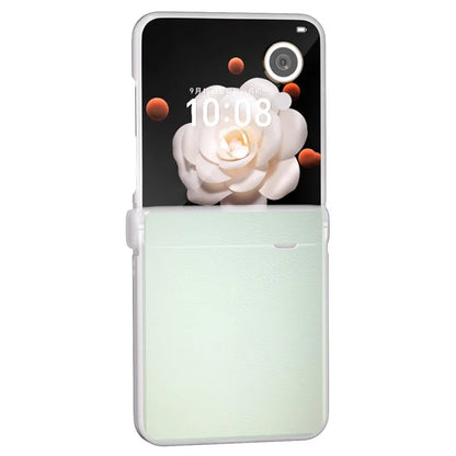 For Honor Magic V Flip 5G Case Hinge Protection Leather+PC Phone Cover Matte Edge