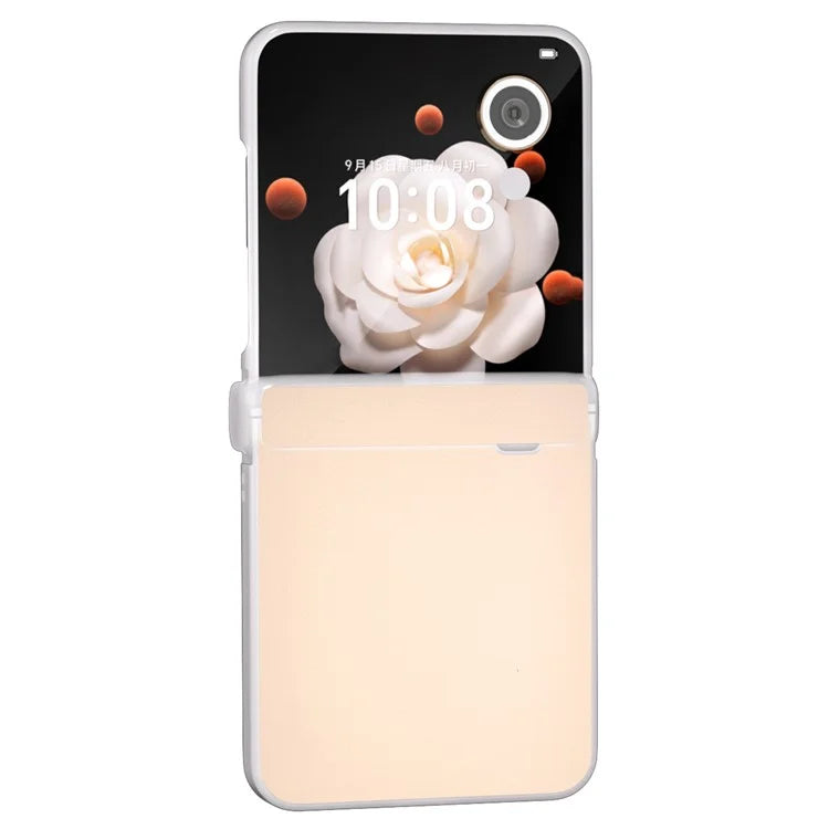 For Honor Magic V Flip 5G Case Hinge Protection Leather+PC Phone Cover Matte Edge