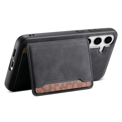 DENIOR D13 For Samsung Galaxy S24+ Retro Phone Case with Card Holder Detachable Strong Magnetic