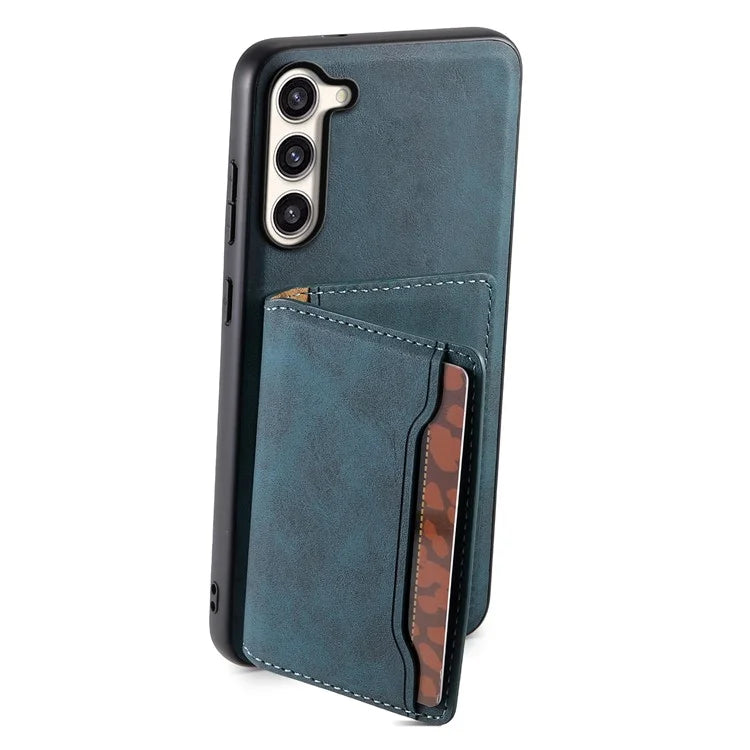 DENIOR D13 For Samsung Galaxy S23+ Case Leather + PC + TPU Phone Cover with Detachable Card Holder