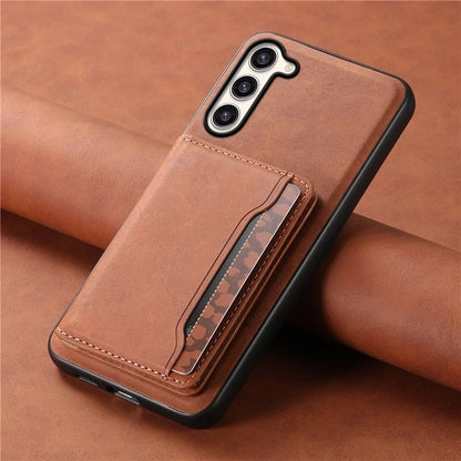 DENIOR D13 For Samsung Galaxy S23+ Case Leather + PC + TPU Phone Cover with Detachable Card Holder