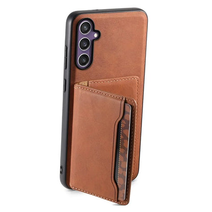 DENIOR D13 For Samsung Galaxy S23 FE Case Card Holder Kickstand Detachable 2-in-1 Phone Cover