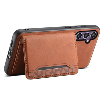 DENIOR D13 For Samsung Galaxy S23 FE Case Card Holder Kickstand Detachable 2-in-1 Phone Cover