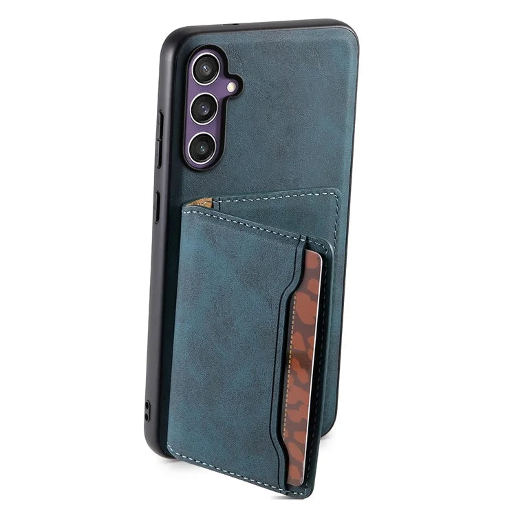 DENIOR D13 For Samsung Galaxy S23 FE Case Card Holder Kickstand Detachable 2-in-1 Phone Cover