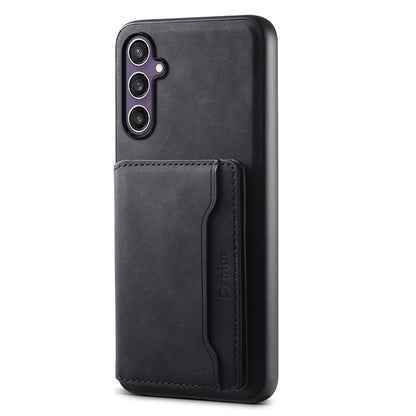 DENIOR D13 For Samsung Galaxy S23 FE Case Card Holder Kickstand Detachable 2-in-1 Phone Cover