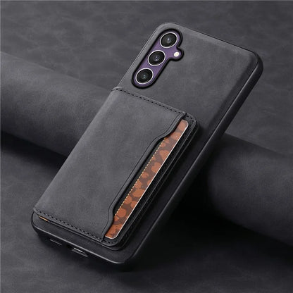 DENIOR D13 For Samsung Galaxy S23 FE Case Card Holder Kickstand Detachable 2-in-1 Phone Cover