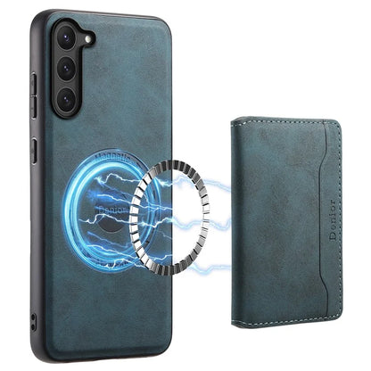DENIOR D13 For Samsung Galaxy S23 Case Detachable Card Bag Leather+PC+TPU Phone Cover