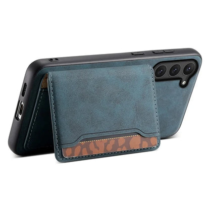 DENIOR D13 For Samsung Galaxy S23 Case Detachable Card Bag Leather+PC+TPU Phone Cover