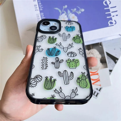 For iPhone 14 Cell Phone Case Colorful Pattern Shockproof Hard Acrylic Cover
